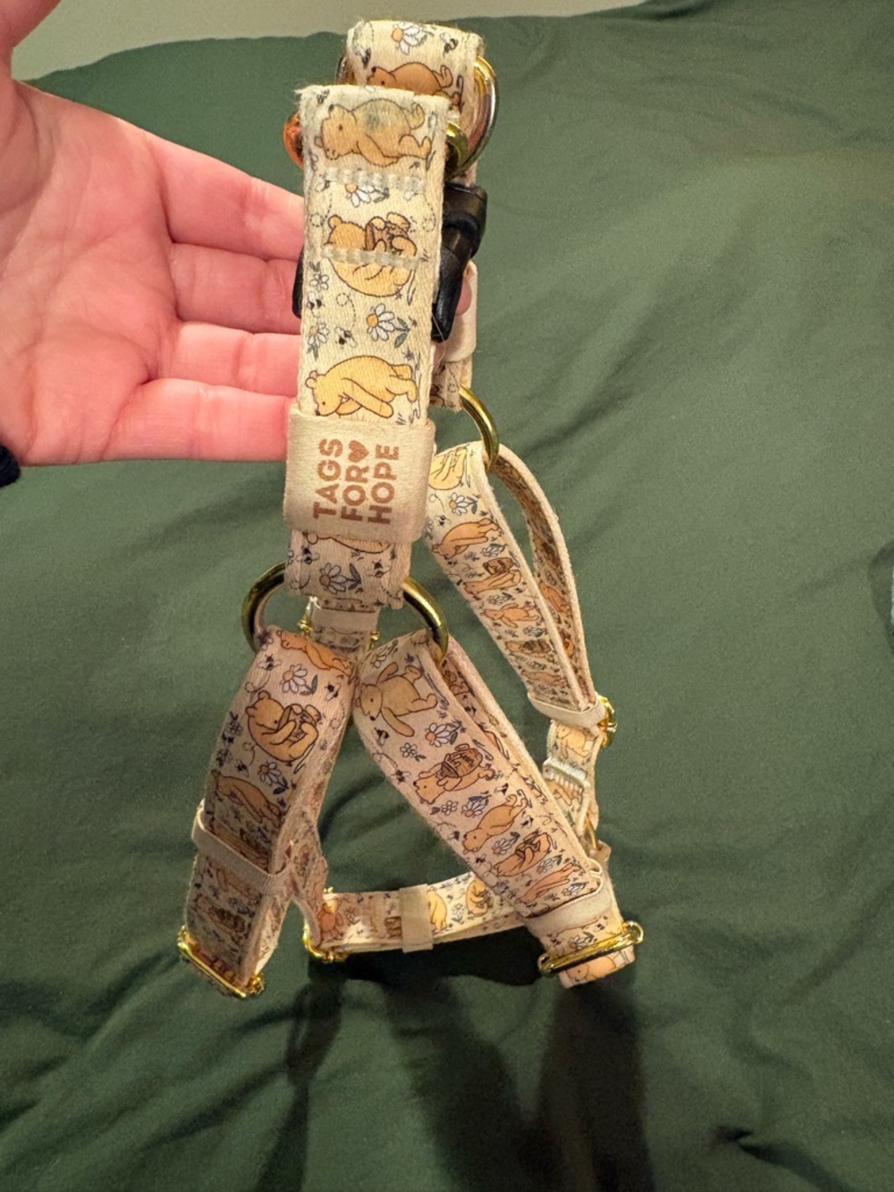 Butter yellow Pooh TFH Dog Harness - Adjustable Comfortable Fit